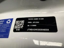 
										2024 Toyota Camry Axva70R Ascent White 8 Speed Automatic Sedan full									