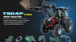 New T904P P-Series A/C Cab + 7 Attachments