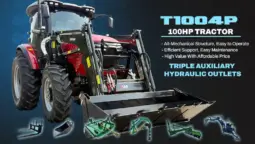 New T1004P P-Series A/C Cab + 3 Attachments