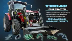 New T1004P P-Series A/C Cab + 7 Attachments