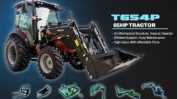 New T654P P-Series A/C Cab + 3 Attachments