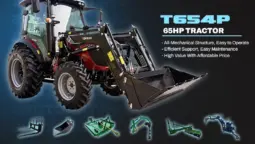New T654P P-Series A/C Cab + 7 Attachments